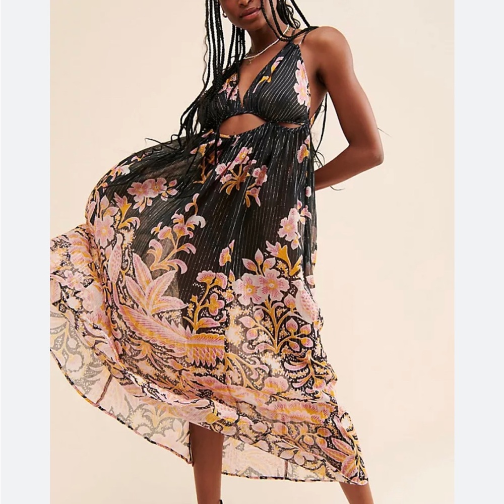 Anthropologie Cutout Maxi Dress